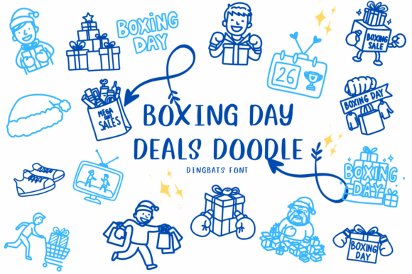 Boxing Day Deals Doodle Font - Featured Image