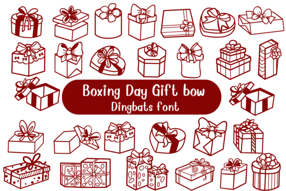 Boxing Day Gift Bow Font - Featured Image