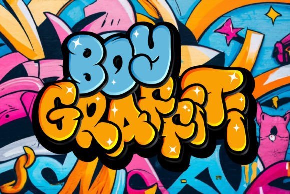 Boy Graffiti Font - Featured Image