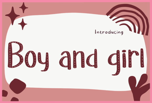 Boy and Girl Font - Featured Image