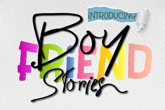 Boyfriend Stories Font - Featured Image