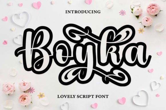 Boyka Outline Font - Featured Image
