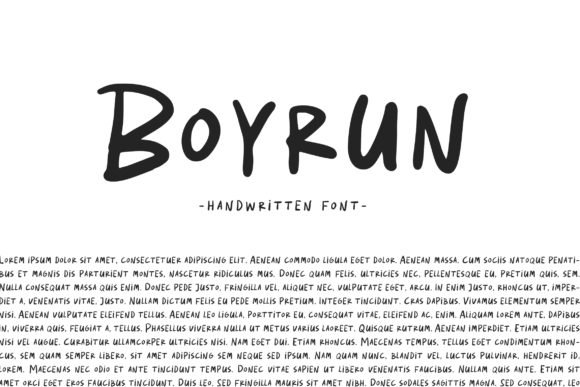Boyrun Font - Featured Image