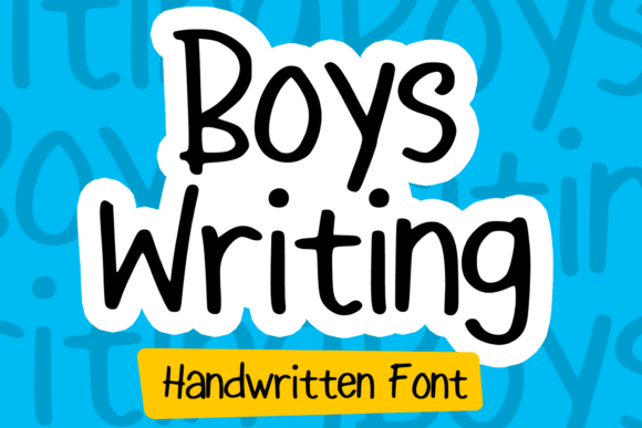 Boys Writing Font - Featured Image