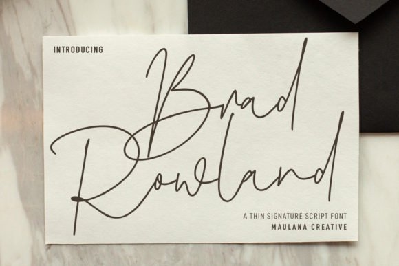 Brad Rowland Font - Featured Image