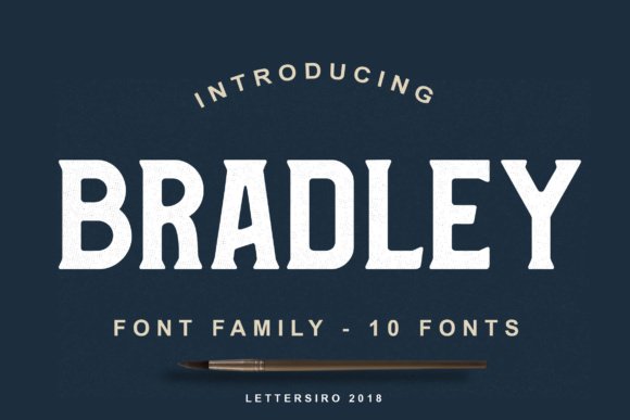 Bradley Family Font - Featured Image