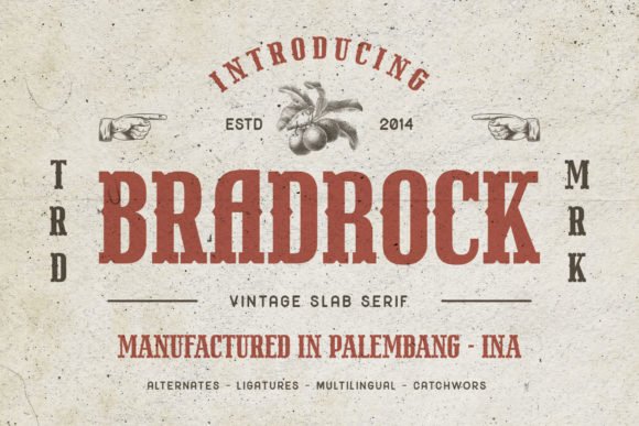 Bradrock Font - Featured Image