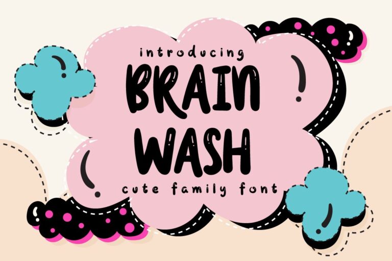 Brain Wash Font - Featured Image