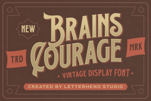Brains Courage Font - Featured Image