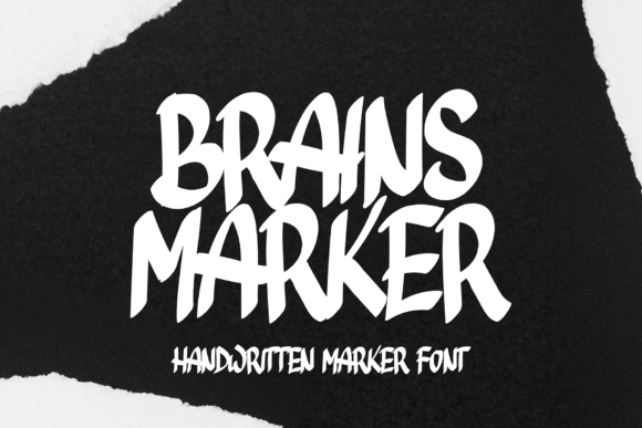Brains Marker Font - Featured Image