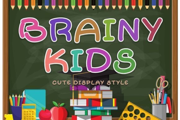 Brainy Kids Font - Featured Image