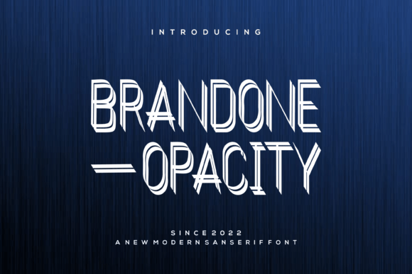 Brandone Opacity Font - Featured Image