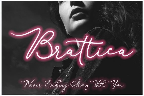 Brattica Script Font - Featured Image