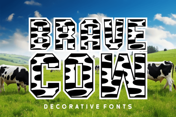 Brave Cow Font - Featured Image