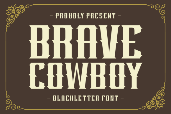 Brave Cowboy Font - Featured Image