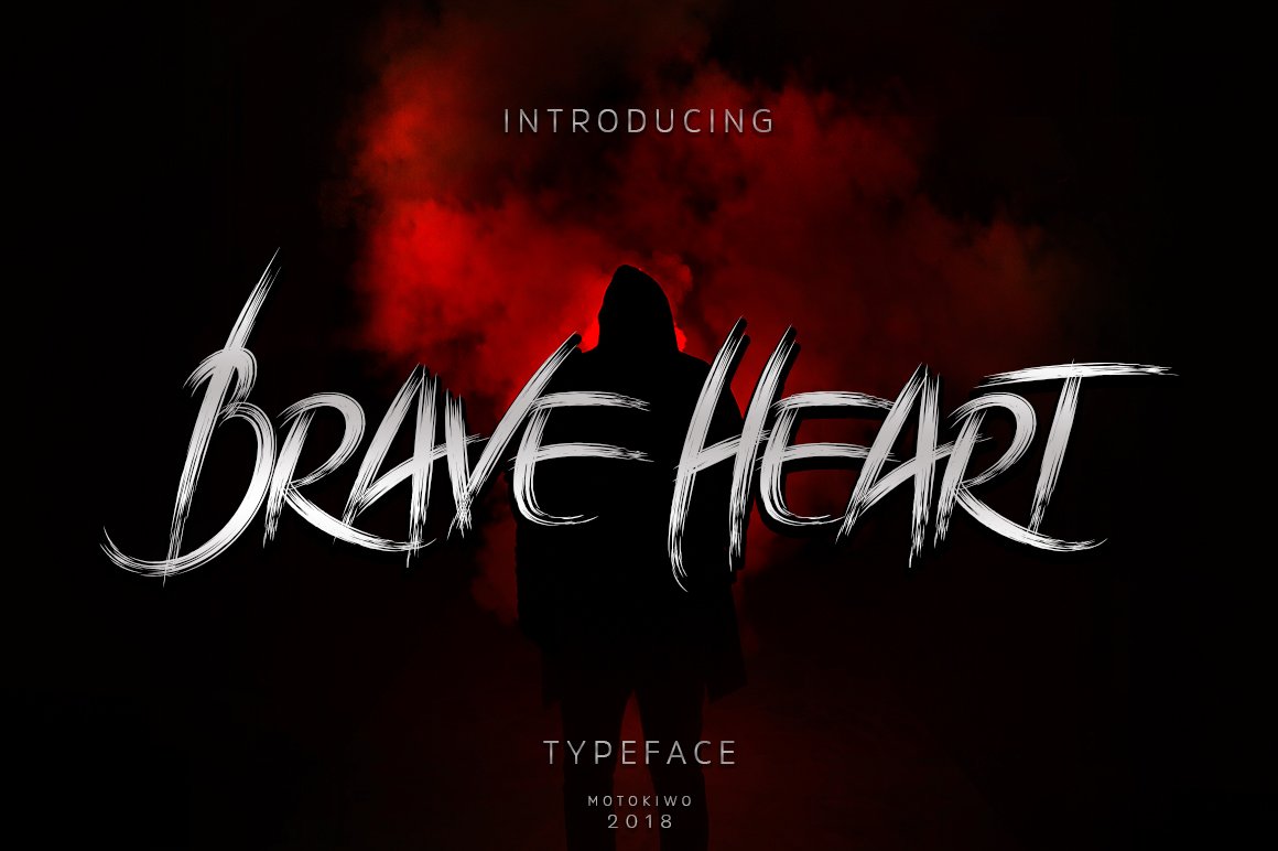 Brave Heart Font - Featured Image