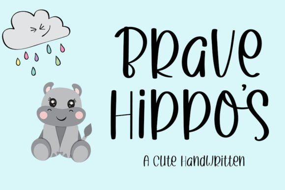 Brave Hippos Font - Featured Image