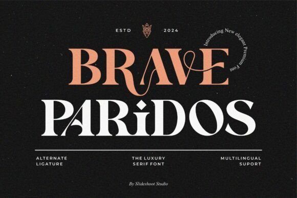 Brave Paridos Font - Featured Image
