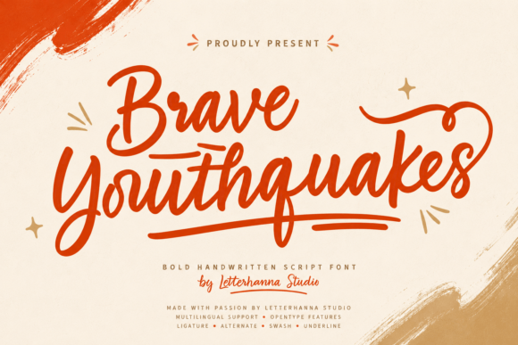 Brave Youthquakes Font - Featured Image