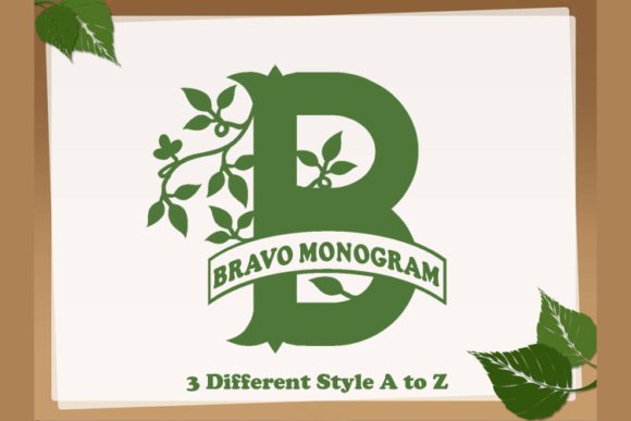 Bravo Monogram Font - Featured Image