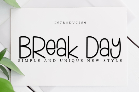 Break Day Font - Featured Image
