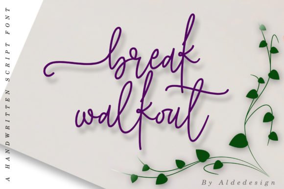 Break Walkout Font - Featured Image