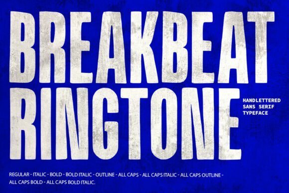 Breakbeat Ringtone Font - Featured Image