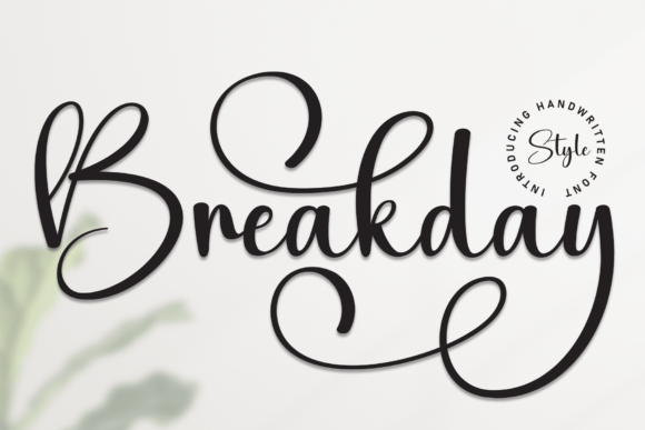 Breakday Font - Featured Image