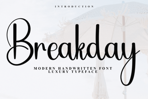 Breakday Font - Featured Image