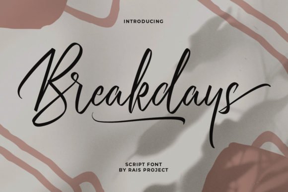 Breakdays Font - Featured Image