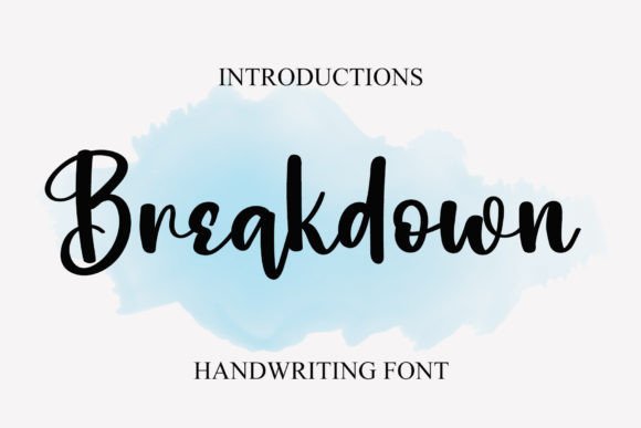 Breakdown Font - Featured Image