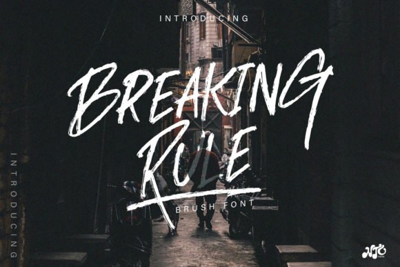 Breaking Rule Font - Featured Image
