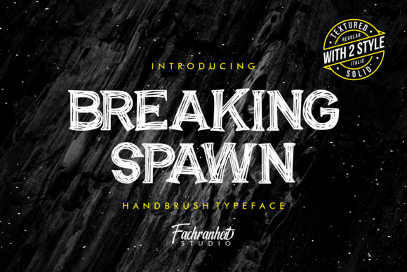 Breaking Spawn Font - Featured Image