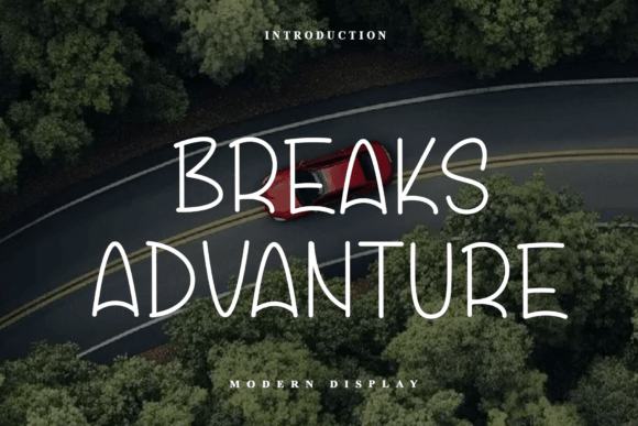 Breaks Advanture Font - Featured Image