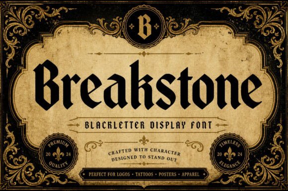 Breakstone Font - Featured Image