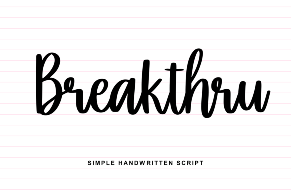Breakthru Font - Featured Image