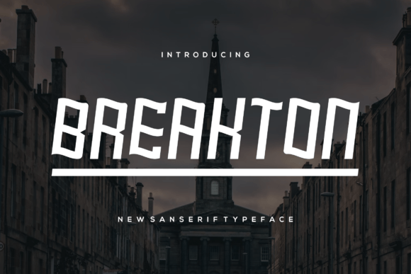 Breakton Font - Featured Image