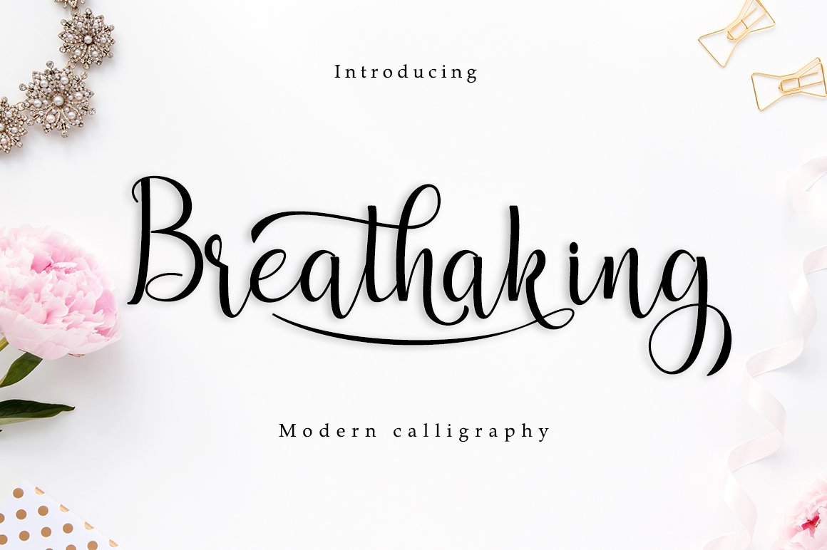 Breathaking Font - Featured Image