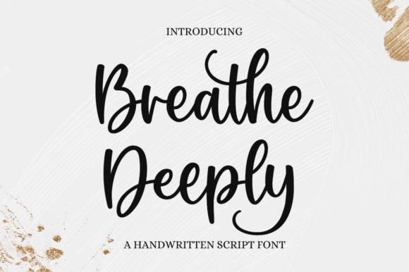 Breathe Deeply Font - Featured Image