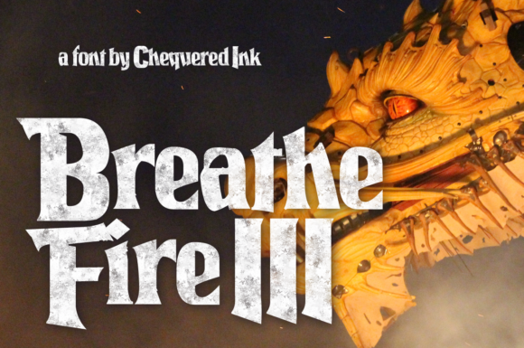 Breathe Fire III Font - Featured Image