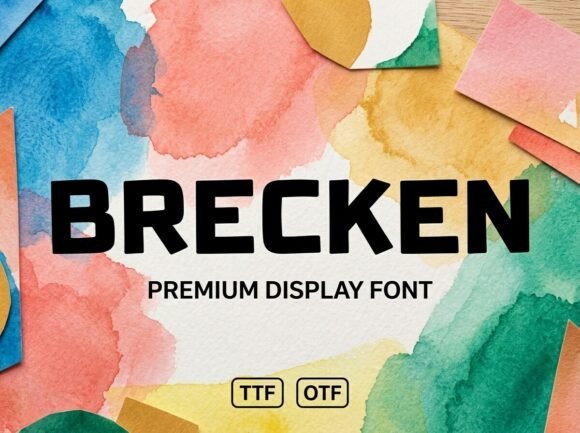 Brecken Font - Featured Image