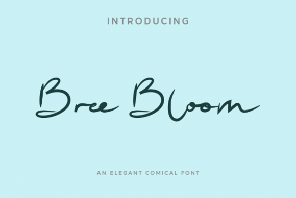 Bree Bloom Font - Featured Image