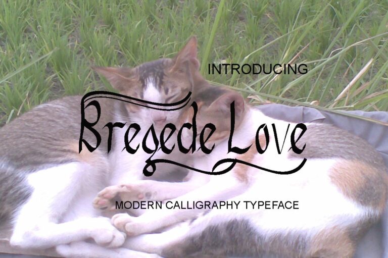 Bregede Love Font - Featured Image