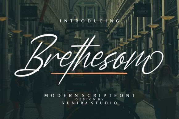 Brethesom Font - Featured Image
