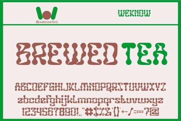 Brewed Tea Font - Featured Image