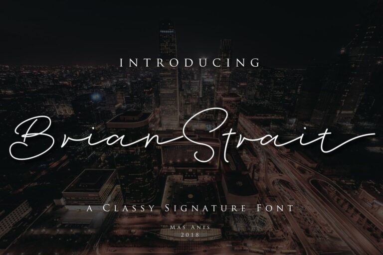 Brian Strait Font - Featured Image