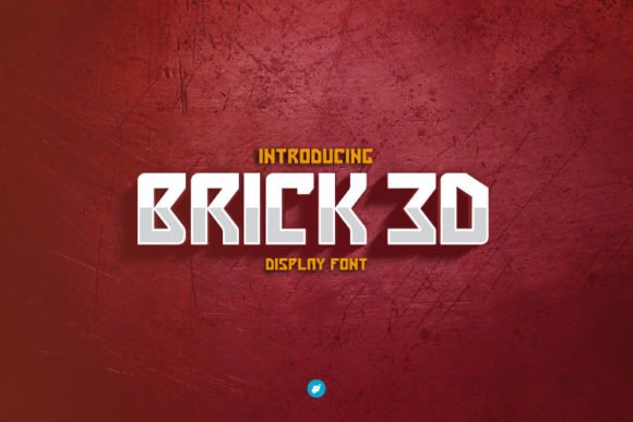 Brick 3D Font - Featured Image