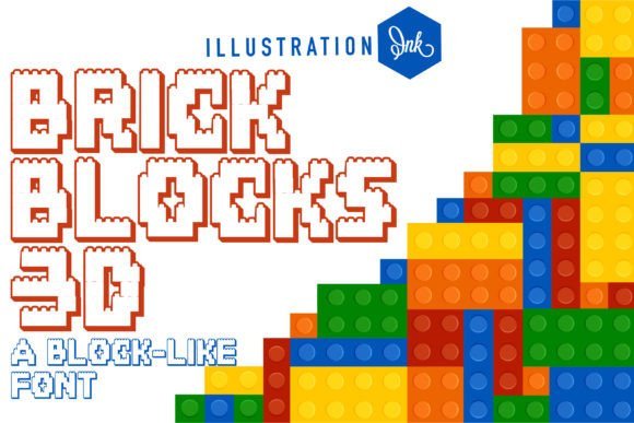 Brick Blocks 3d Font - Featured Image