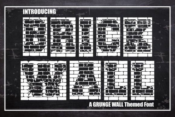 Brick Wall Font - Featured Image