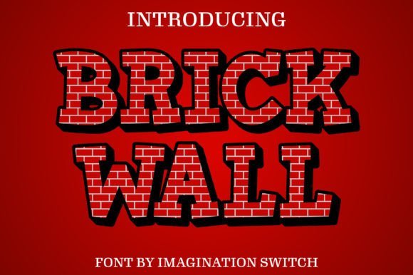 Brick Wall Font - Featured Image